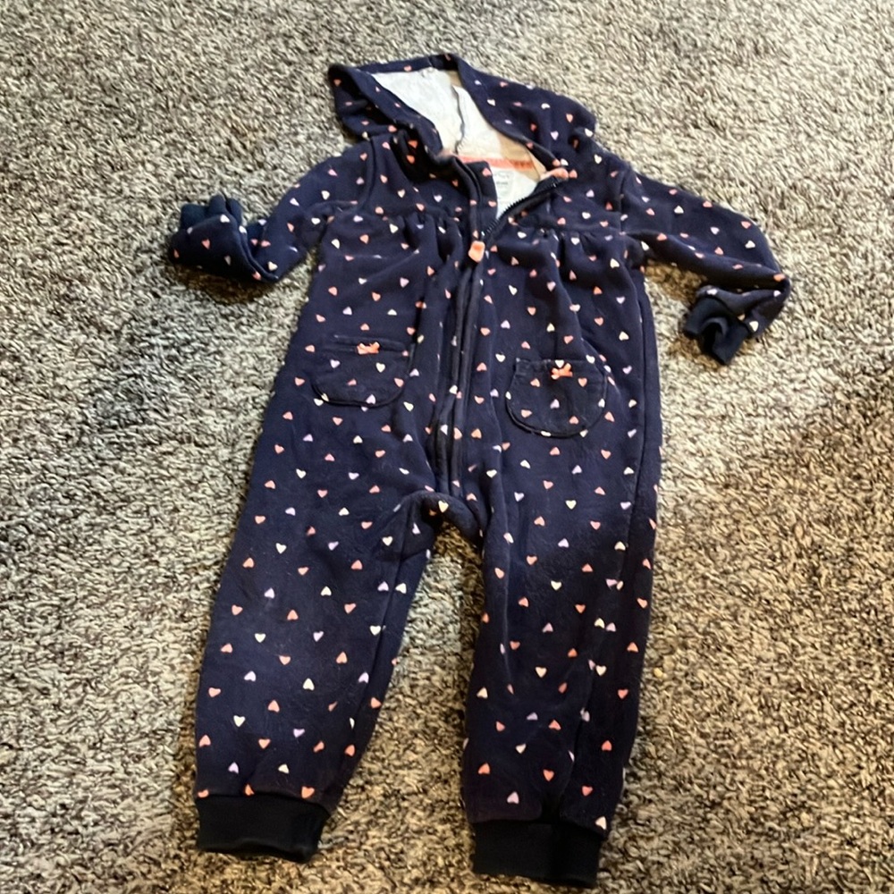 Girls fleece suit